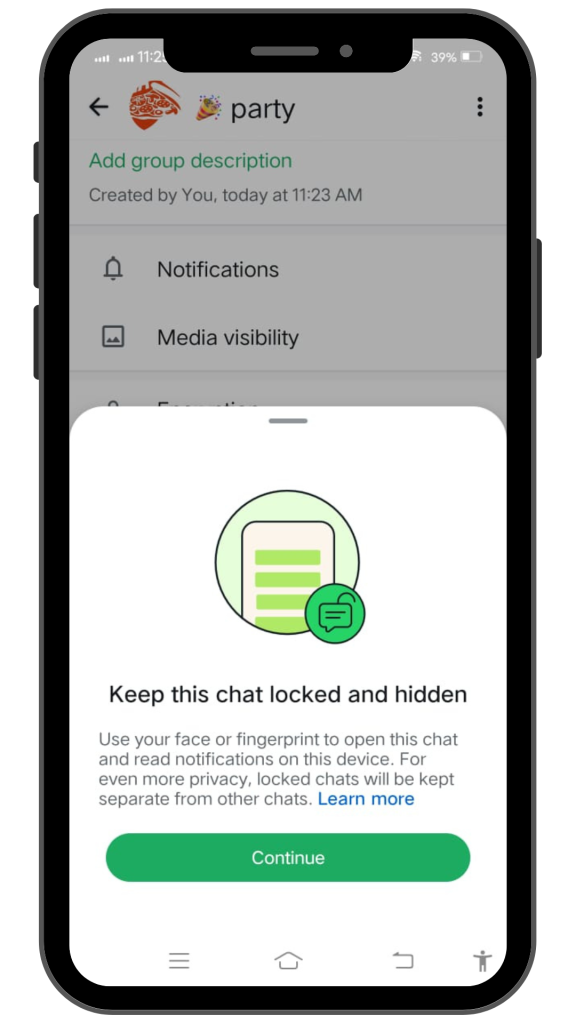 WhatsApp New safety lock